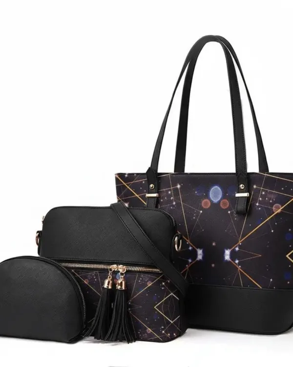 Print 3-Piece Handbag Set 3