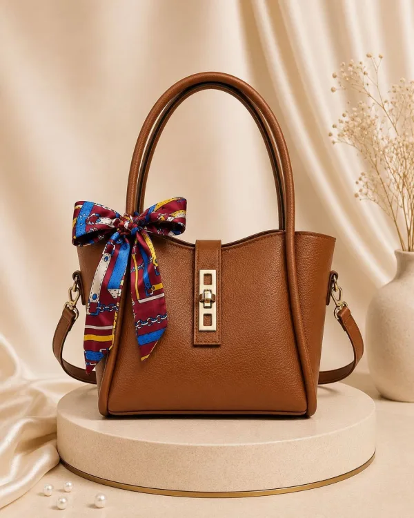 Brown Leather Tote Bag