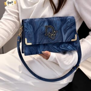 Marble Crossbody Clutch Bag